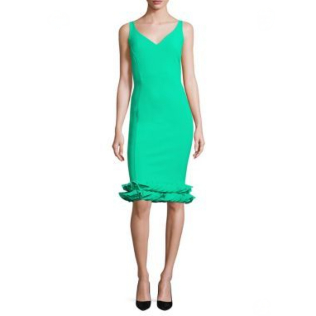 La Petite Robe Di Chiara Boni Cobie Ruffled Hem Cocktail Size 8/M (44eu)